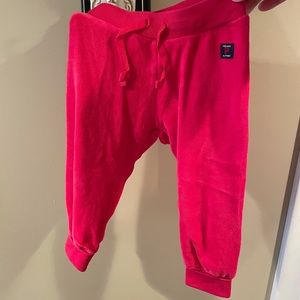 Red velour size 68 (4-6 months) Polarn O. Pyret pants
